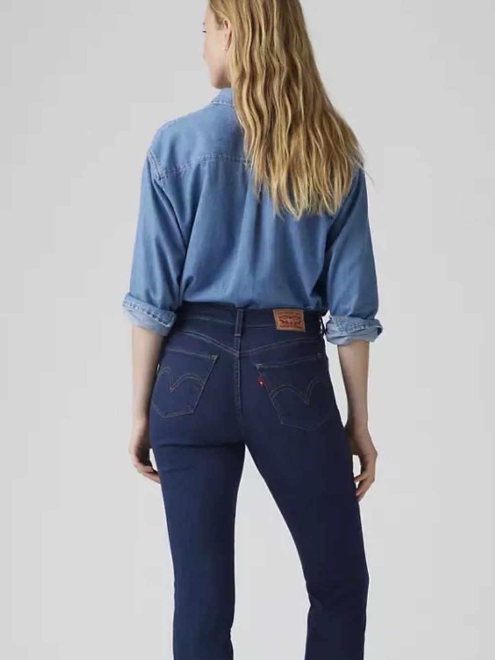 Levi's Women’s 505 Straight Jeans — Deep Indigo - Picture 3 of 10